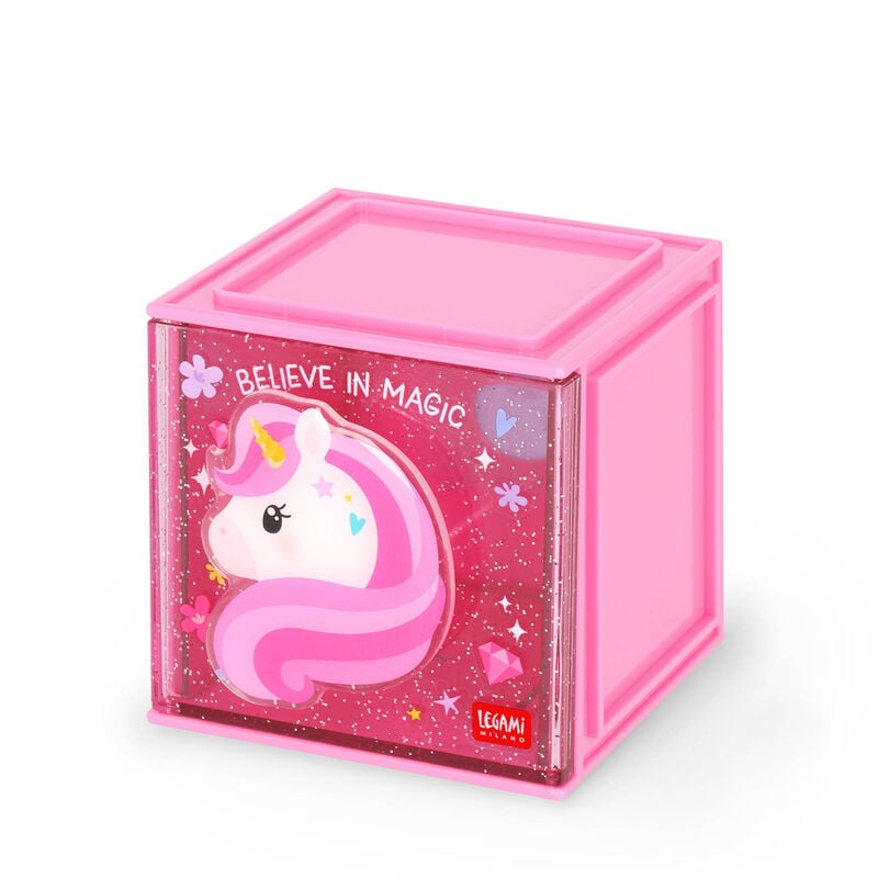 Erweiterbare Schreibtischbox -Cutie Cube UNICORN