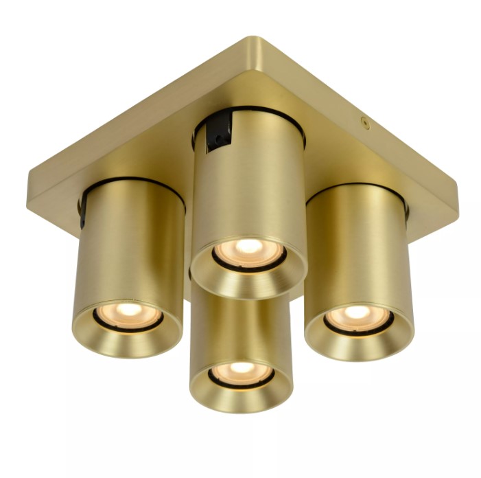 47u08A6QW6EMr6 Deckenstrahler NIGEL Aluminium GU10 4x5W 1280lm 2200K~3000K Dim-To-Warm 20x20x11,5cm