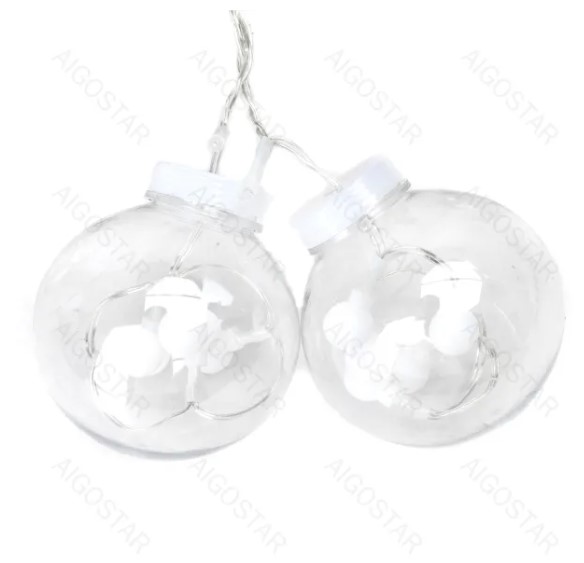 Verlängerbare LED Kugel-Lichterkette RGBY In-/Outdoor IP44 0,6x3x3m