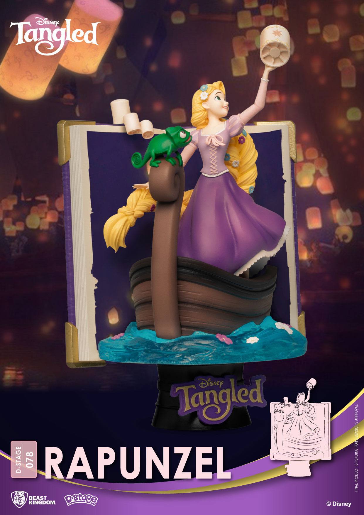 2dyxNTH3p7fGIc Disney Story Book D-Stage Sammlerstück Diorama "Rapunzel" 15cm PVC