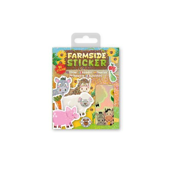 Tier-Stickerbuch FARMSIDE 90-teilig 9x0,5x12,5cm