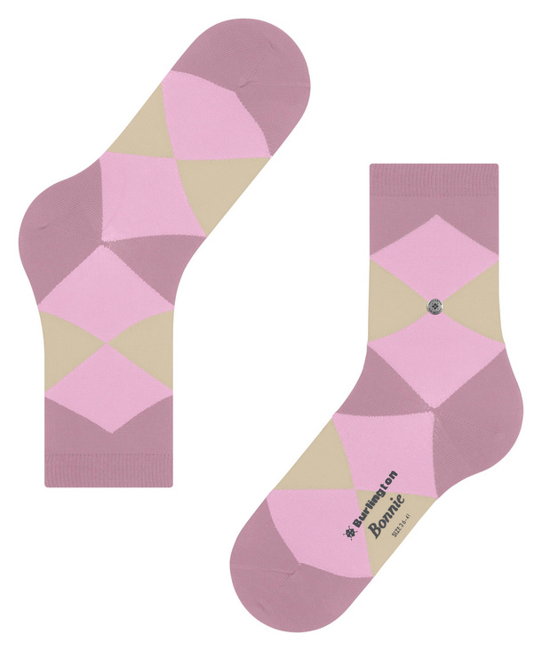 Damen-Kurzsocken BONNIE ARGYLE Bio-Baumwolle Powder Pink 36-41 Damen-Kurzsocken BONNIE ARGYLE Bio-Baumwolle Powder Pink 36-41
