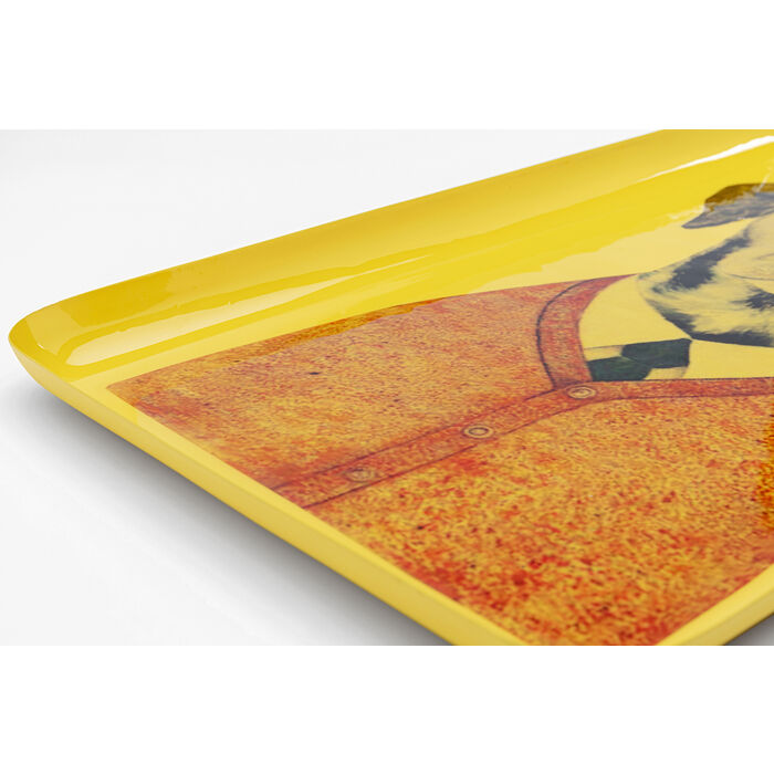 Tablett EGO DALMATIAN handgearbeitet Unikat 2x42x24cm