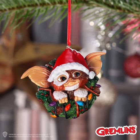 Gremlin Gizmo in Adventskranz Anhänger