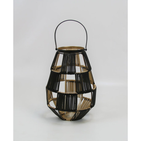 windlicht-schwarz-gold-metall-2840-ve-1 Windlicht Metall Schwarz Gold 28x28x40cm