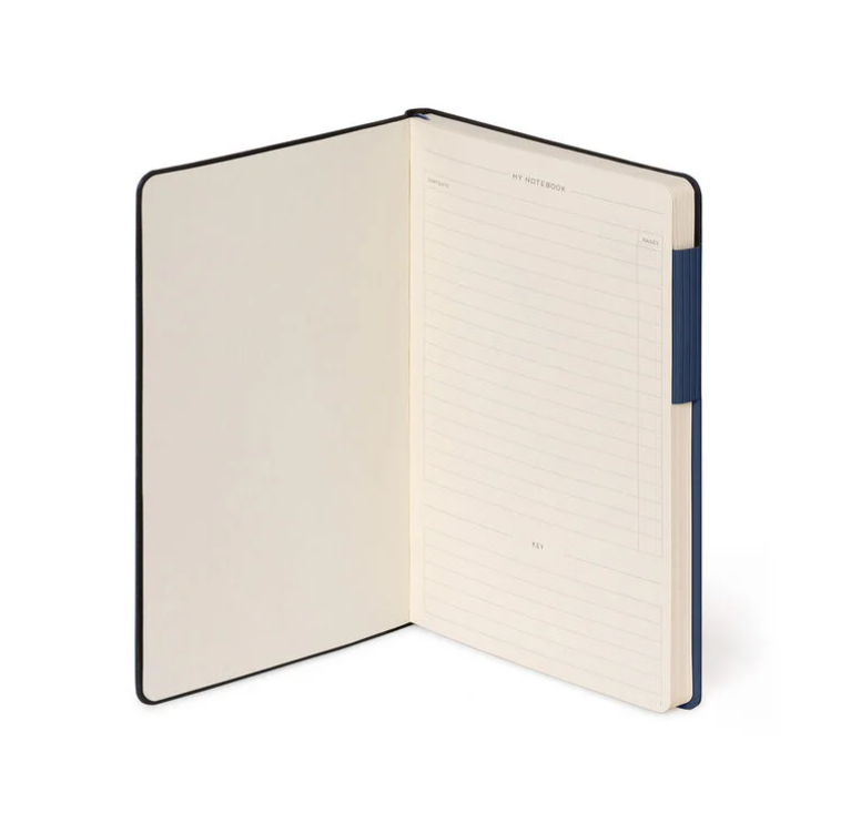 1YkATdHsIj6JP1 Liniertes Notizbuch - Medium - My Notebook 13x21cm 192 nummerierte Seiten Galactic Blue Blau