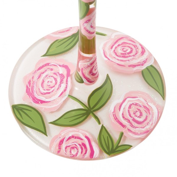 3DV6yPU2bcg189 Cocktailglas ROSE PUNCH by Lolita handbemalt Unikat 355ml 4,5x4,5x17,5cm
