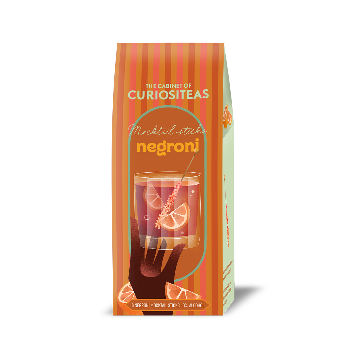 6er Box NEGRONI Mocktail-Sticks alkoholfrei  6er Box NEGRONI Mocktail-Sticks alkoholfrei