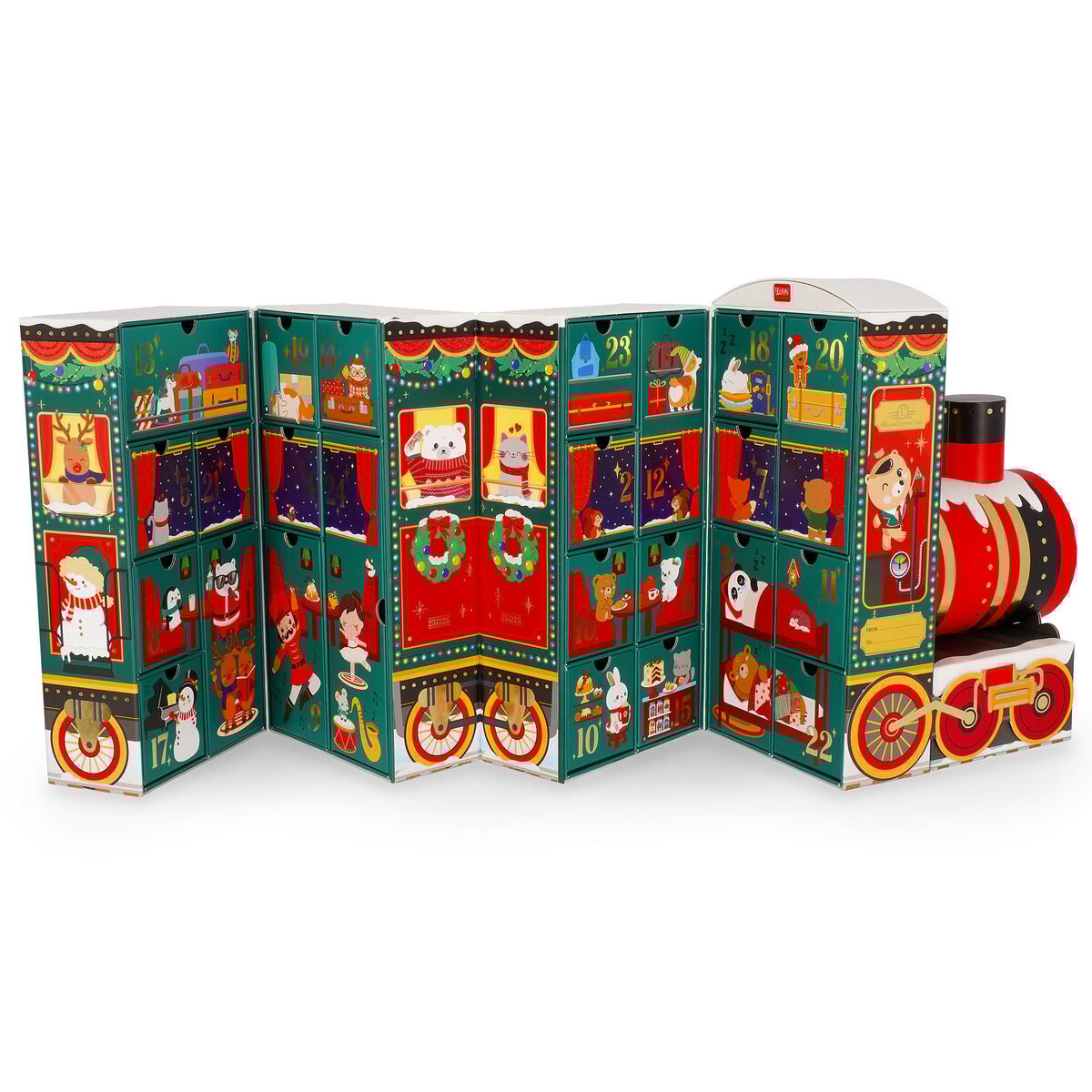 Adventskalender Christmas Countdown DREAM EXPRESS 27x36x12cm