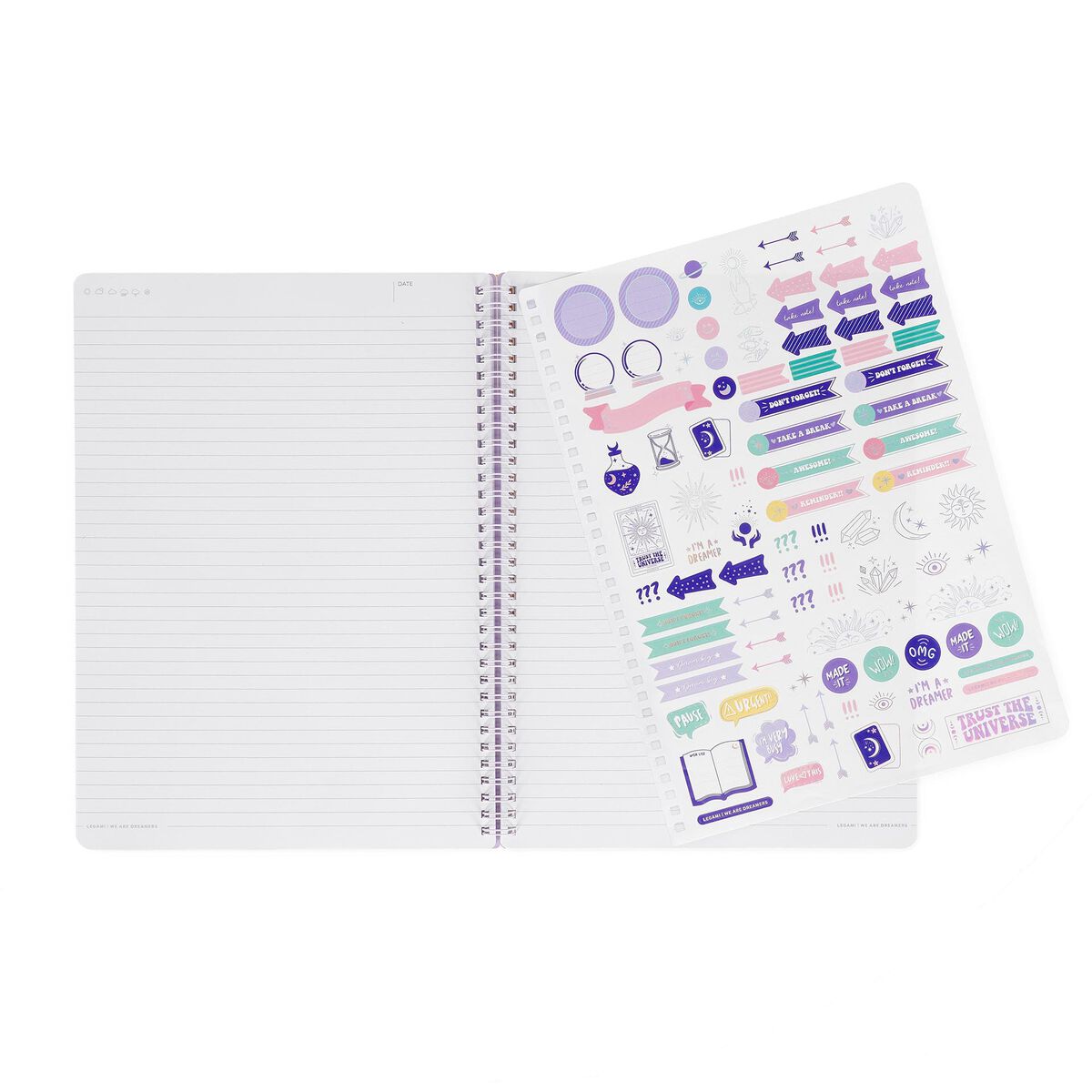 Liniertes Notizbuch Maxi Spiralbindung A4-Format TAROT 160 Seiten 1,2x21x29cm