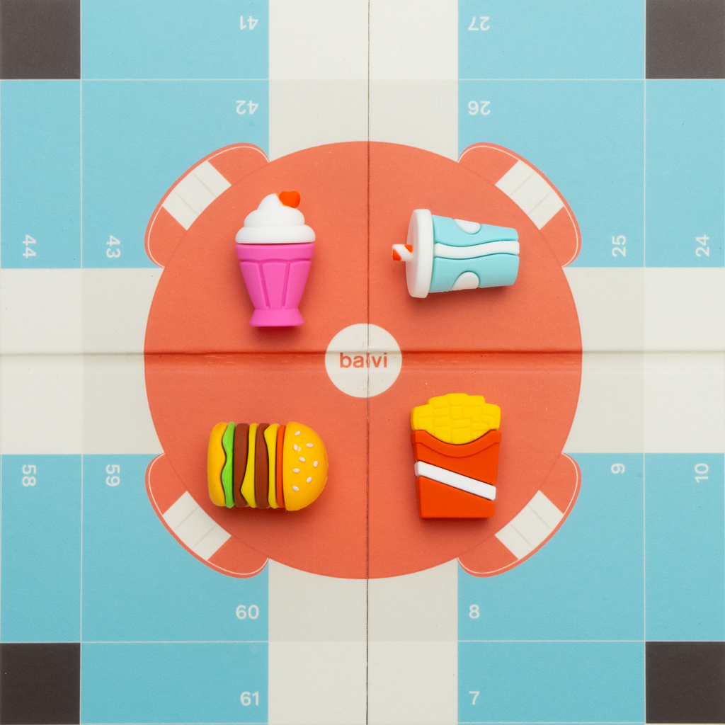 Brettspiel LUDOS DINER Mensch-Ärger-dich-Nicht 21x33,5x3cm