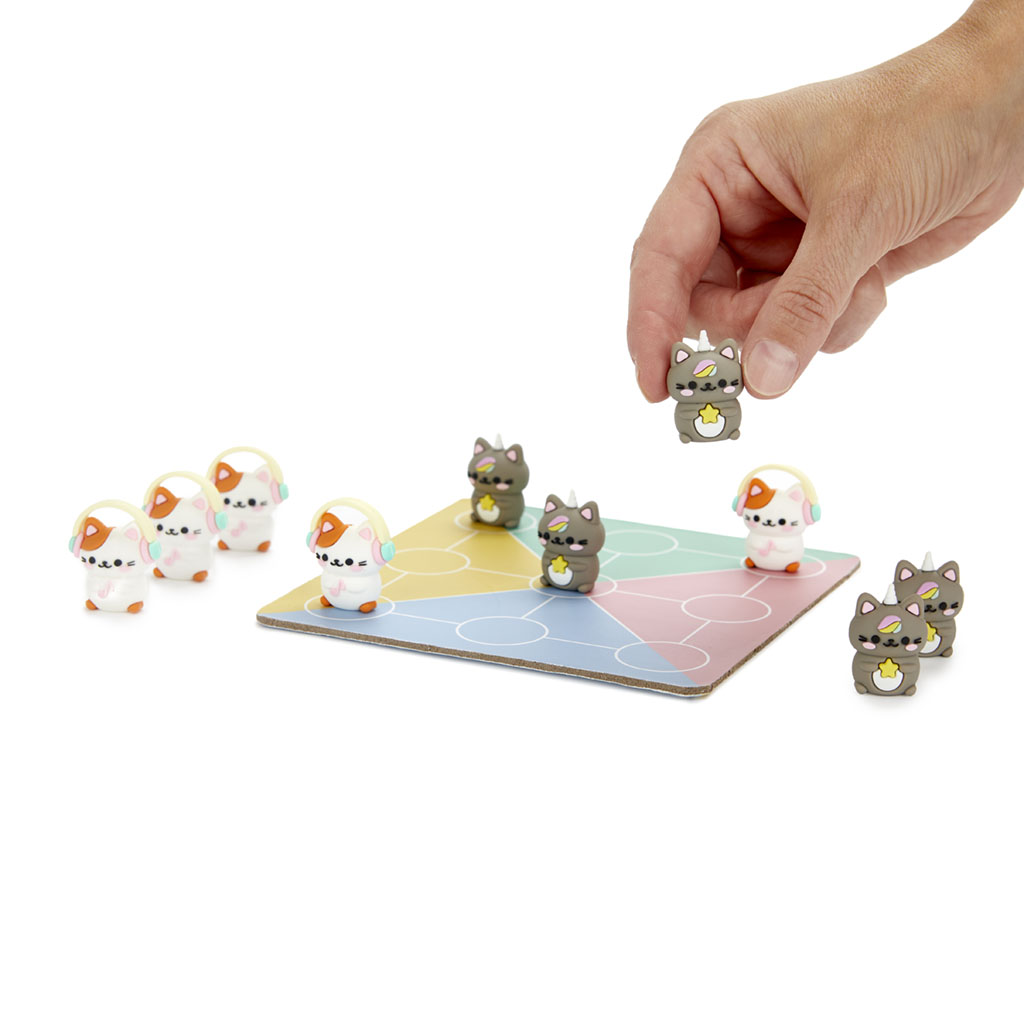 Brettspiel KAWAII TIC TAC TOE 3-Gewinnt 11-teilig 16x21x3cm