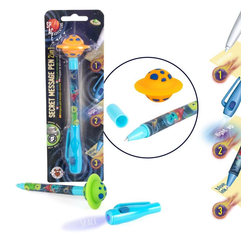 961754_b SPACE ADVENTURE Secret Message Pen mit Kugelschreiber
