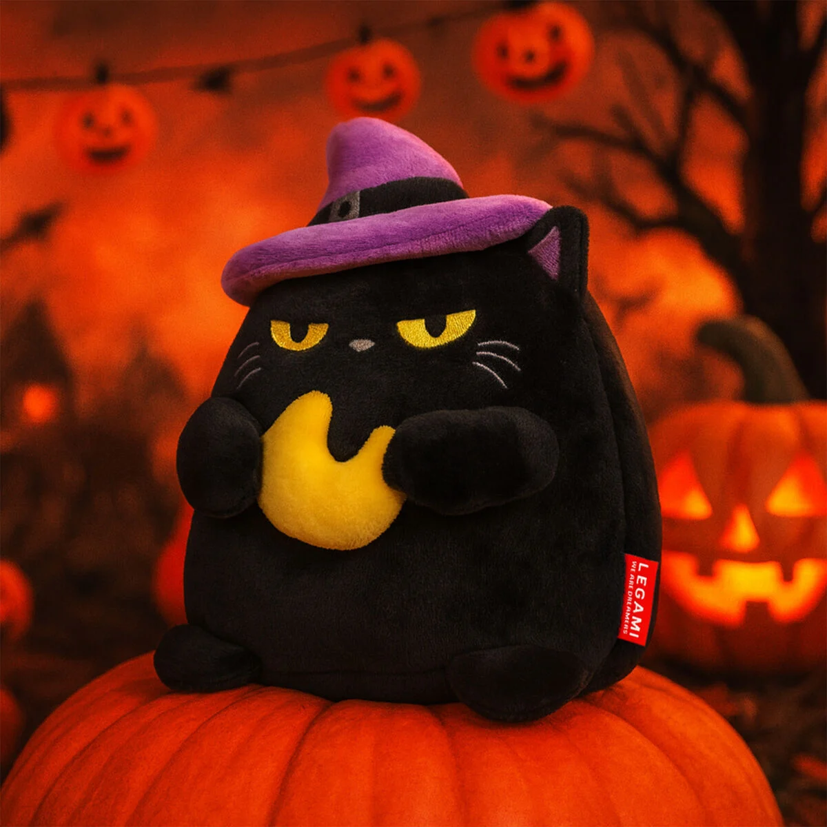 Plüschtier Super Soft! Mini Halloween Katze 17x14x13cm