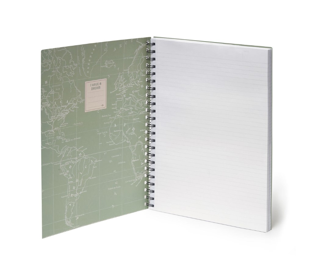 1qxGftQ14H3QZz 3-in-1 Notebook mit Spiralbindung - Maxi A4 - 22x29,5cm 204 Seiten Travel