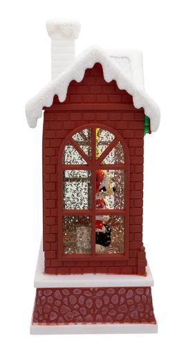 Disney Mickey & Minnie SANTA LATERNE beleuchtet – 19 cm