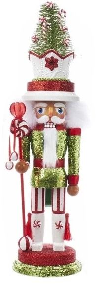 Hollywood Nussknacker ZUCKERSTANGENBAUM-MÜTZE 45cm Kurt Adler