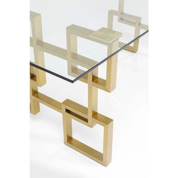 9I84HPdPu2TIFd Tisch BOULEVARD ESG-Sicherheitsglas Gold 75x100x200cm