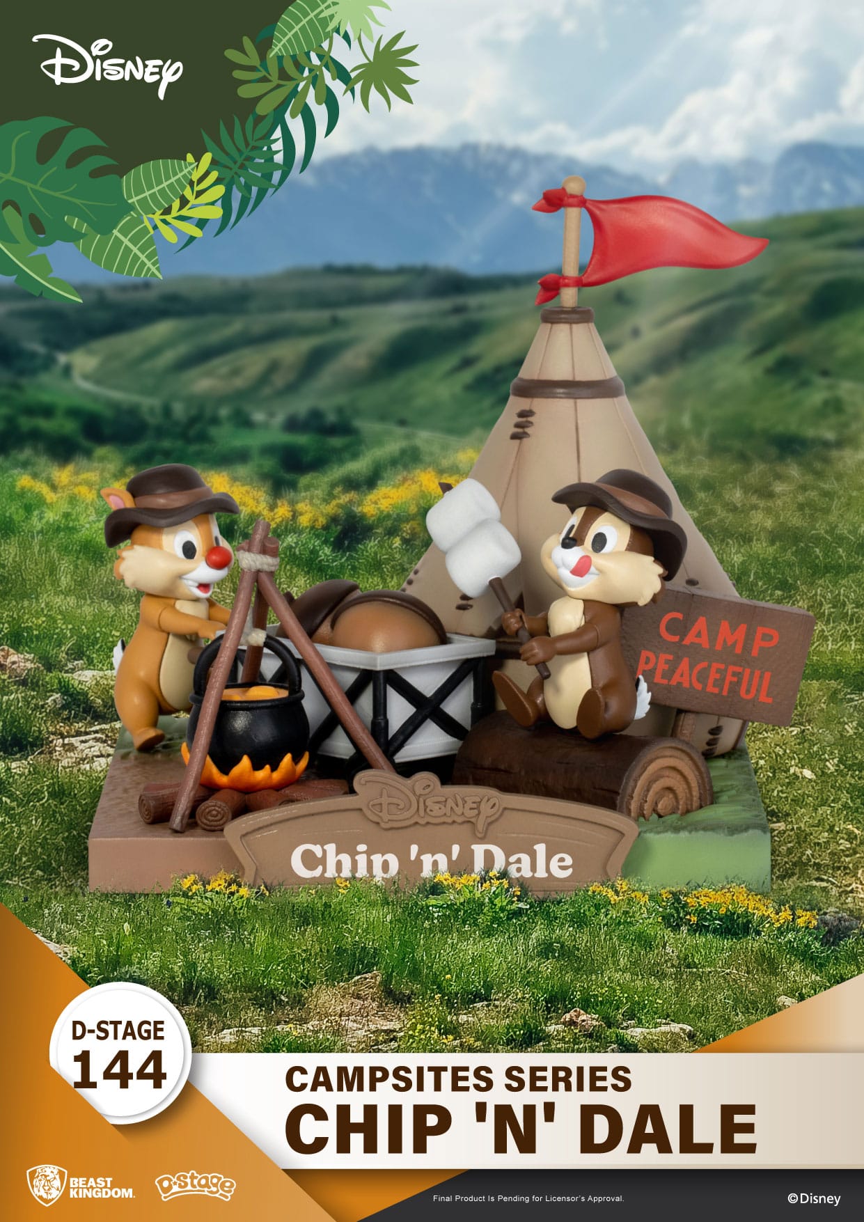 1aozvcTsjxS2k7 Disney Campsite Series D-Stage Sammlerstück Diorama "Chip & Dale" 9,8cm PVC