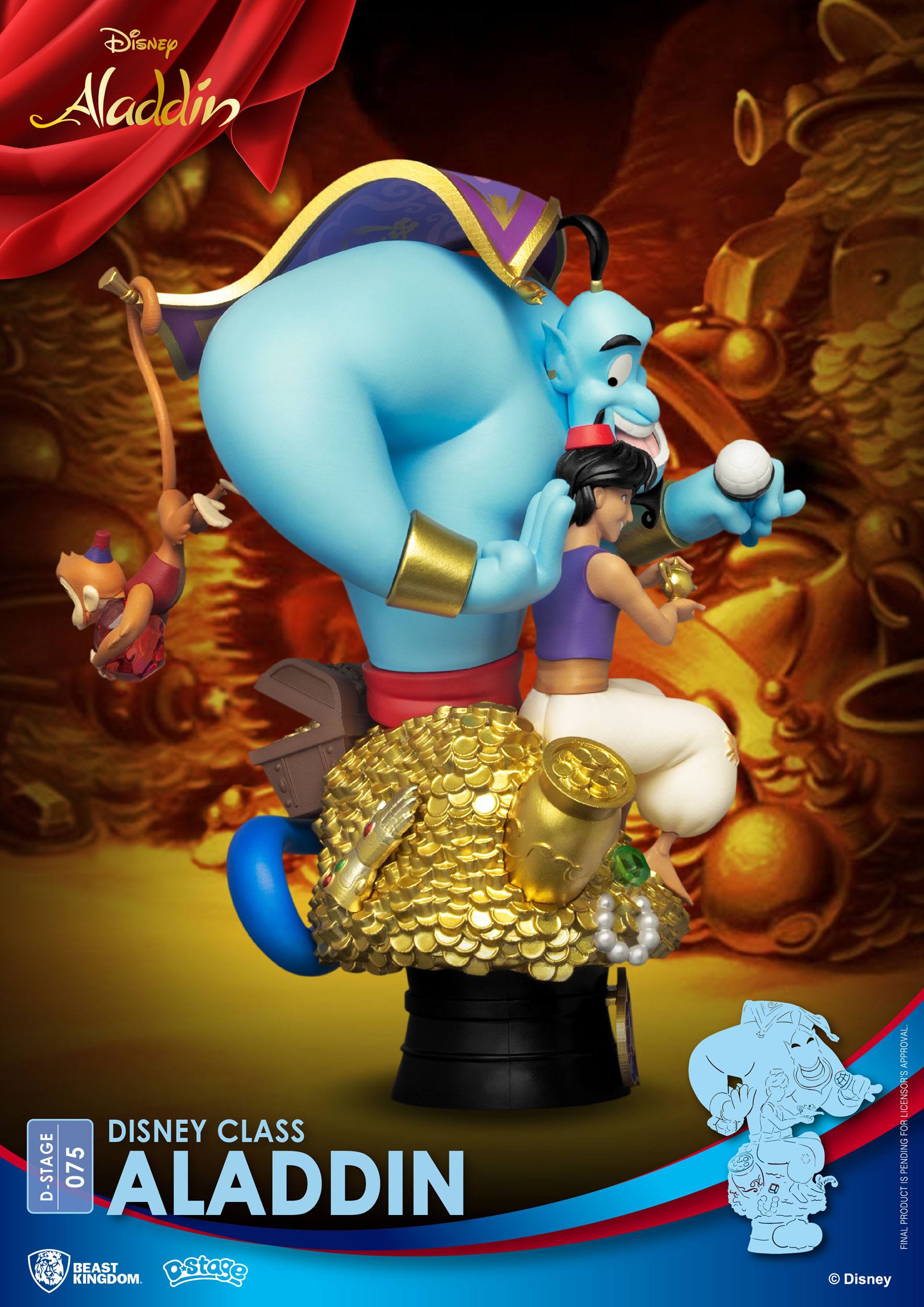 47UDoyJ5nb1GbT Disney Class Series D-Stage Sammlerstück Diorama "Aladdin" 15cm PVC