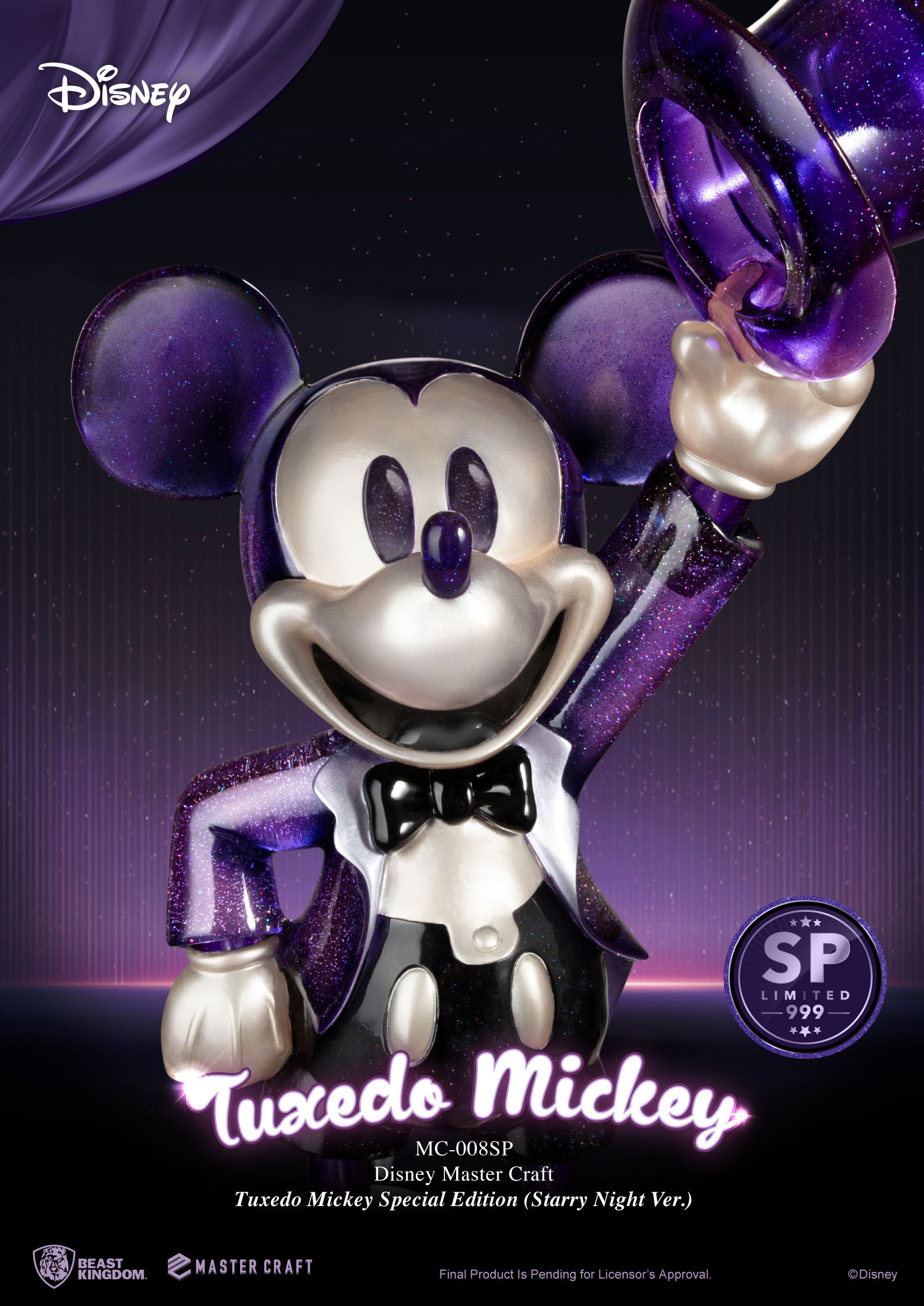 hr_bkdmc-008sp_d Disney Mickey Maus Master Craft Statue "Tuxedo Mickey Special Edition" 47x25x21cm - Streng limitiert