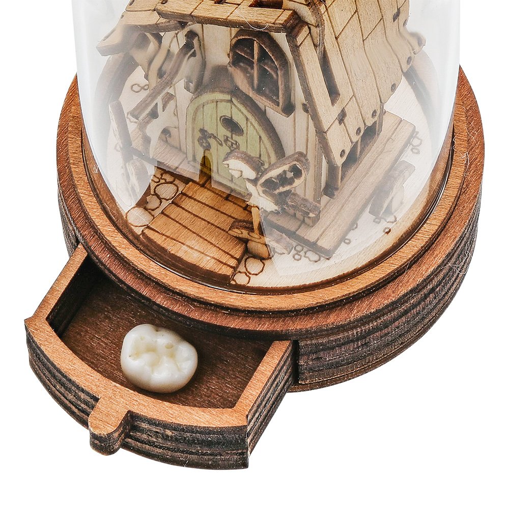 Glaskuppelornament mit Schublade TOOTH FAIRY 10x6x6cm