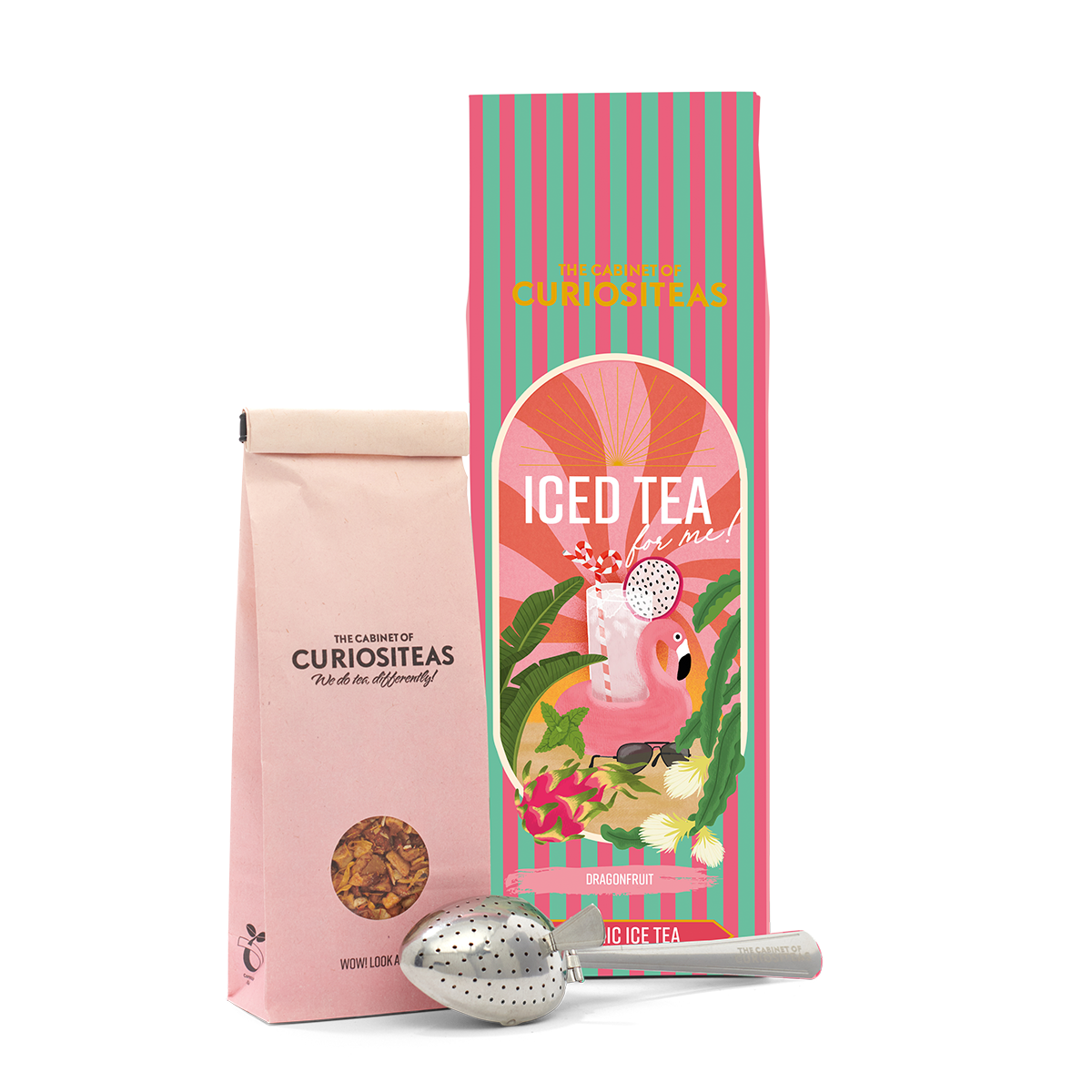 Geschenkbox mit Tee-Ei Eistee Drachenfrucht 70g Geschenkbox mit Tee-Ei Eistee Drachenfrucht 70g