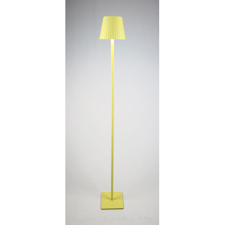 LED Outdoor Akku Stehleuchte Metall Dimmbar Touch USB-C IP44 14x14x120cm Gelb 