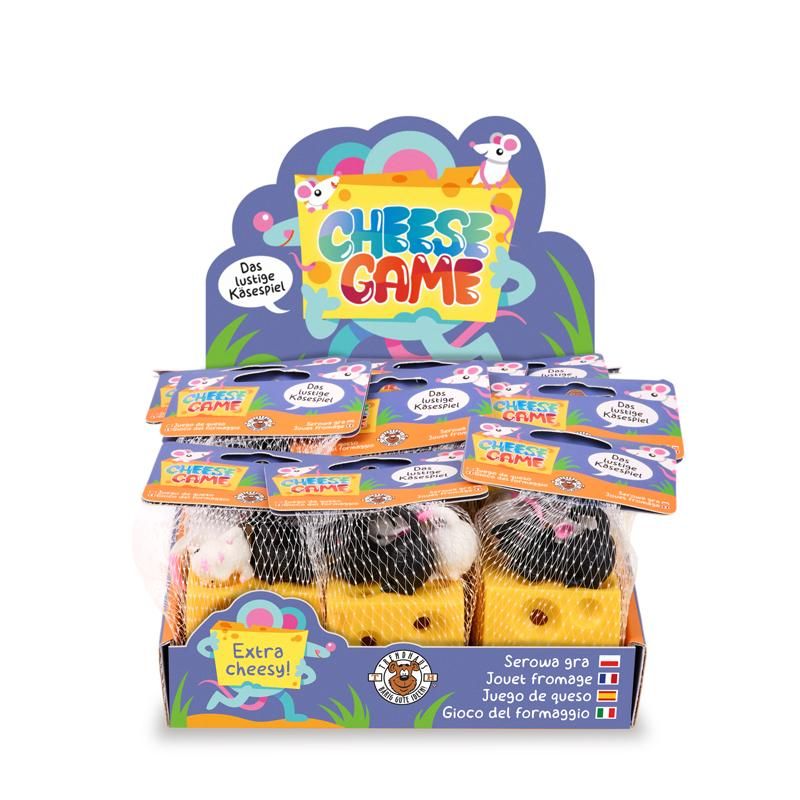 Zieh- & Steckspiel CHEESE GAME Anti-Stress 4,5x4,5x4,5cm Zieh- & Steckspiel CHEESE GAME Anti-Stress 4,5x4,5x4,5cm