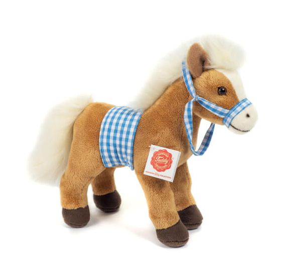 Pferd stehend mit Sattel 23 cm