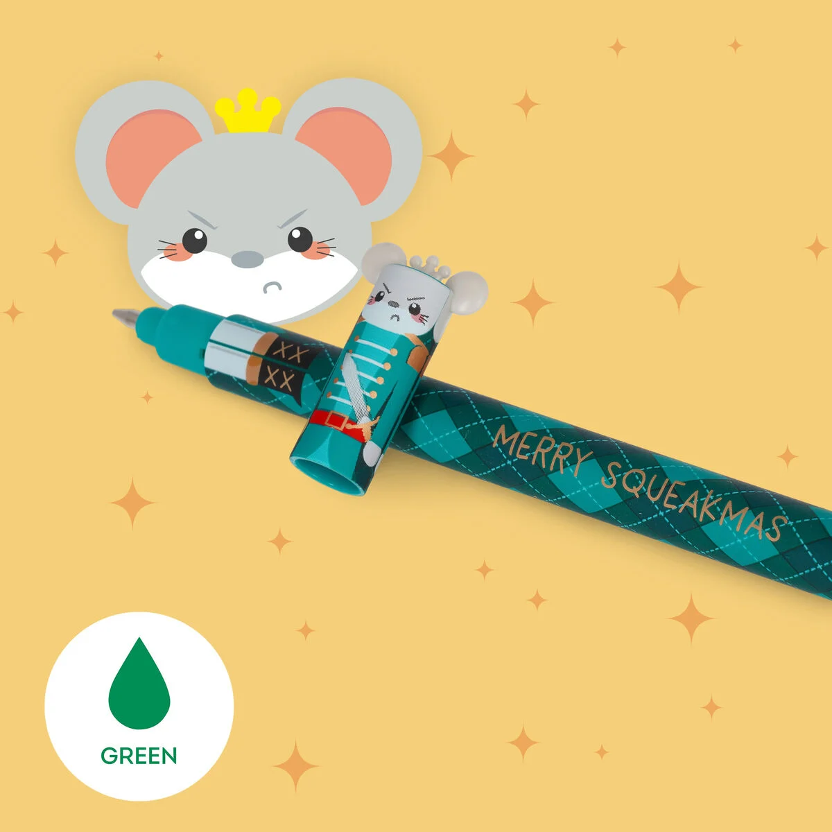 Set mit 3 löschbaren Gelstiften THE NUTCRACKER 