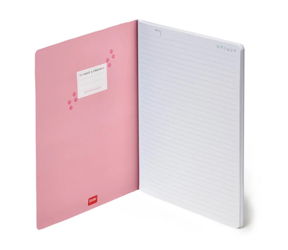 1TBF1CqeCmCXHT Liniertes Notizbuch - Large B5 - My Notebook 18,5x24,8cm 100 Seiten Meow Kitty Katze
