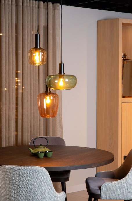 Pendelleuchte ILONA Glas 3xE27 dimmbar