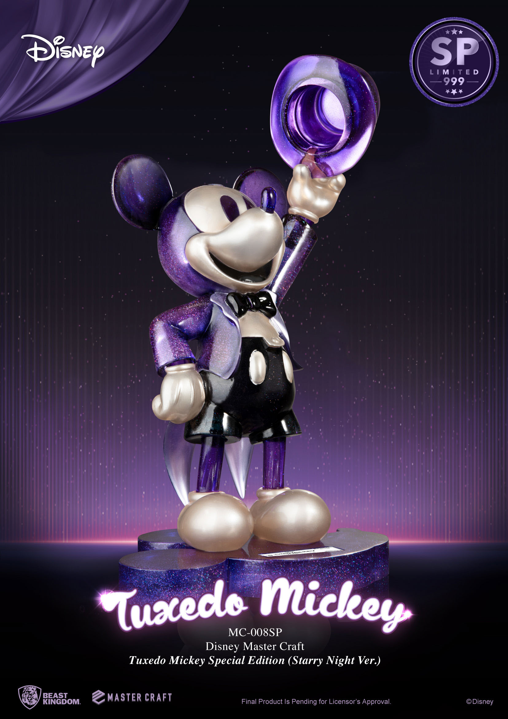 hr_bkdmc-008sp_a Disney Mickey Maus Master Craft Statue "Tuxedo Mickey Special Edition" 47x25x21cm - Streng limitiert