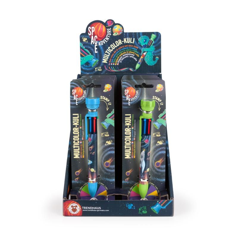 961723_c SPACE ADVENTURE Mehrfarbkulli 6-farbig mit Stempel Grün