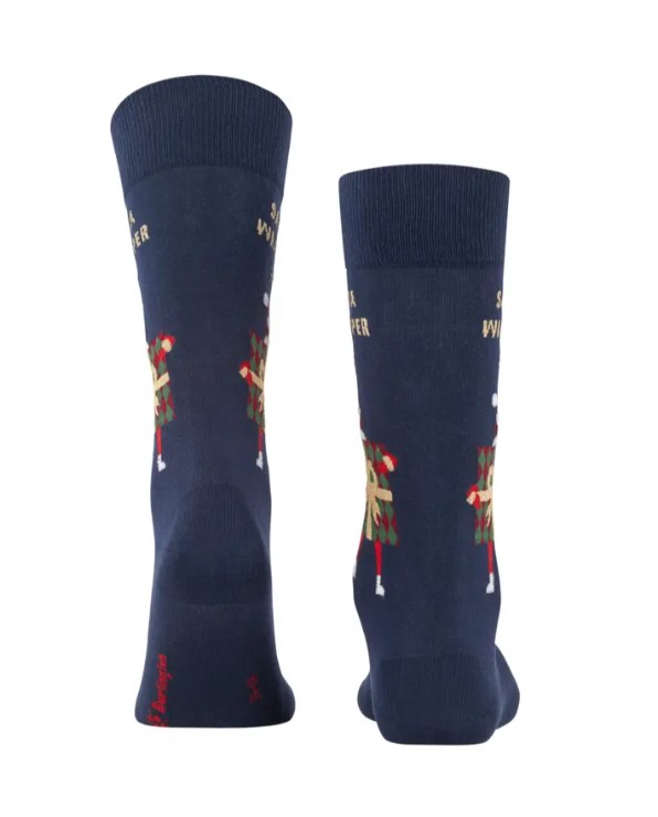 X-Mas Wrapper Herren Socken Marine Blau