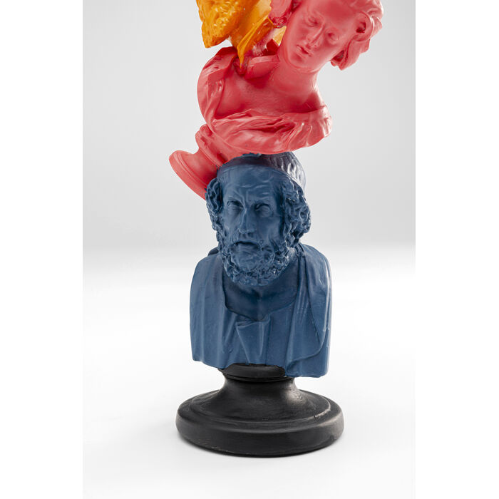 Kerzenständer Balance Art bunt Polyresin 35x9x8,5cm