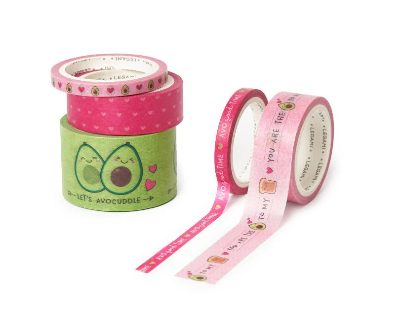 1mvpCHIvGn1yZl Papier-Klebebänder - Tape bei Tape Washi Tape 5er-Set Avocado
