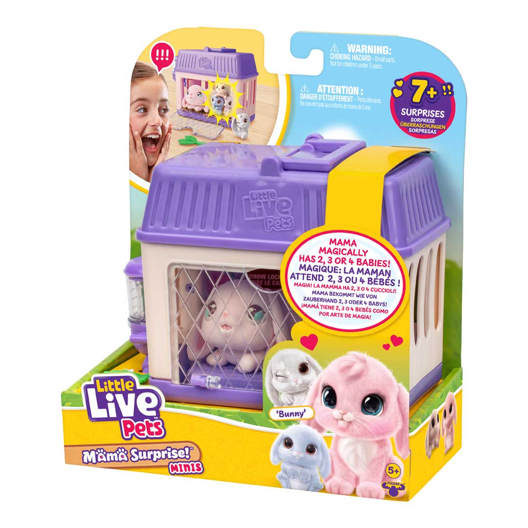 Interaktives Little Live Pets Mama Surprise BUNNY MINI mit 4 Babys S4