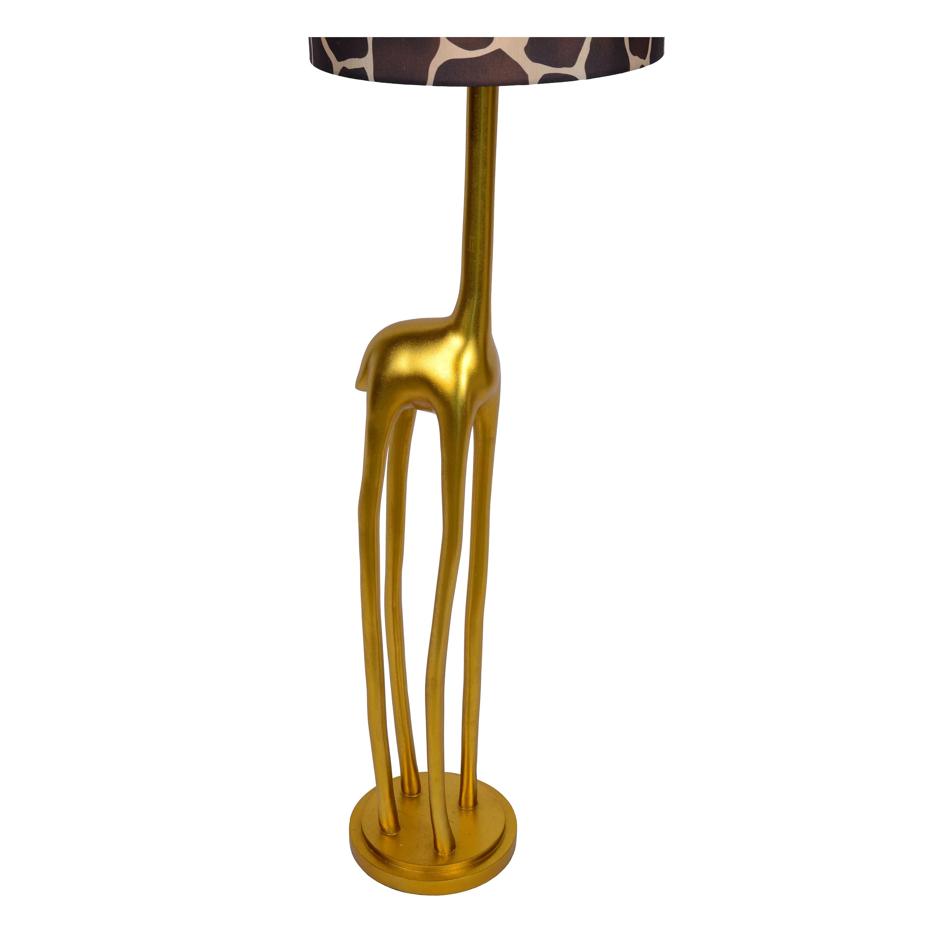 10706-81-02-det3 Stehleuchte EXTRAVAGANZA MISS TALL Kunststoff Textil Gold Braun 31,5x31,5x160cm