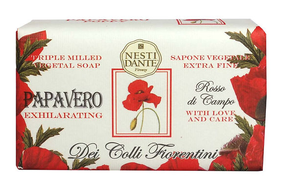 Papavero Dei Colli Fiorentini Poppy-Mohn Seife 250g 