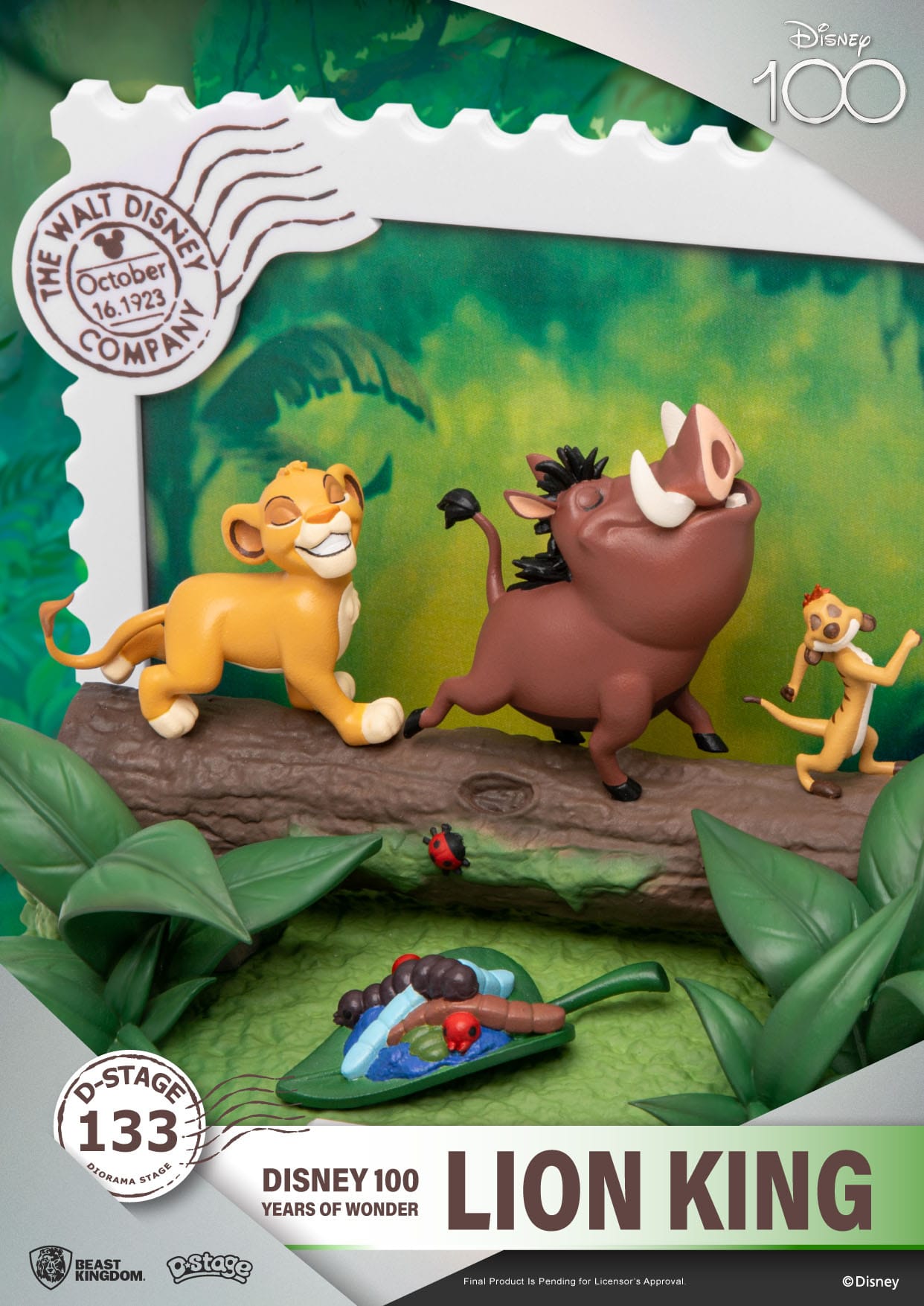 4MuUTVE9nAAXGq Disney 100 Years of Wonder D-Stage Sammlerstück Diorama "Lion King - König der Löwen" 15cm