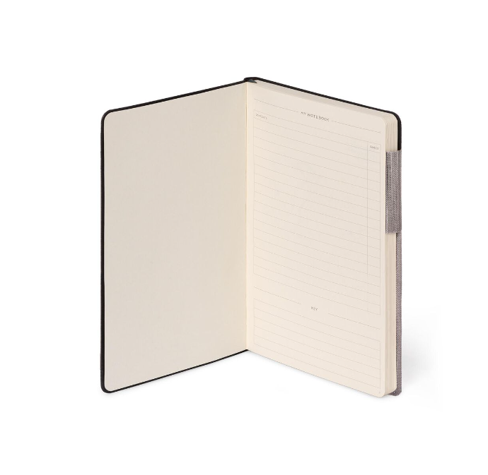 39PcdKRB2VsiZ9 Liniertes Notizbuch - Medium - My Notebook 13x21cm 192 nummerierte Seiten Grey Diamond