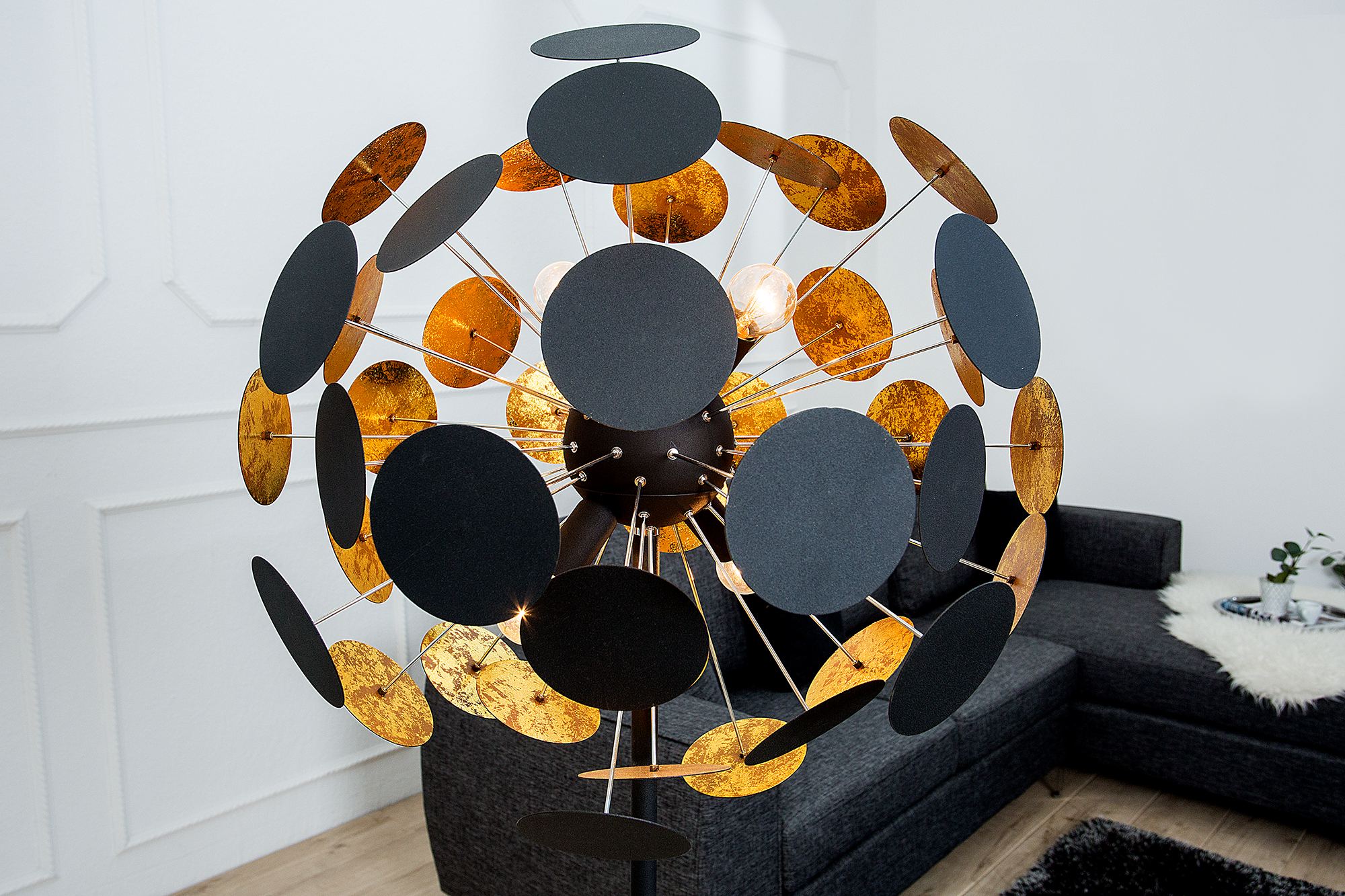 media_images_org_file0018891 Stehleuchte INFINITY Metall E14 Schwarz 30x60x170cm
