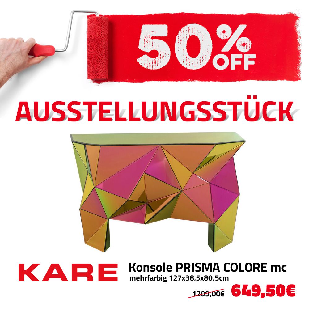Konsole PRISMA COLORE Mehrfarbig 127x38,5x80,5cm *Ausstellungsstück*