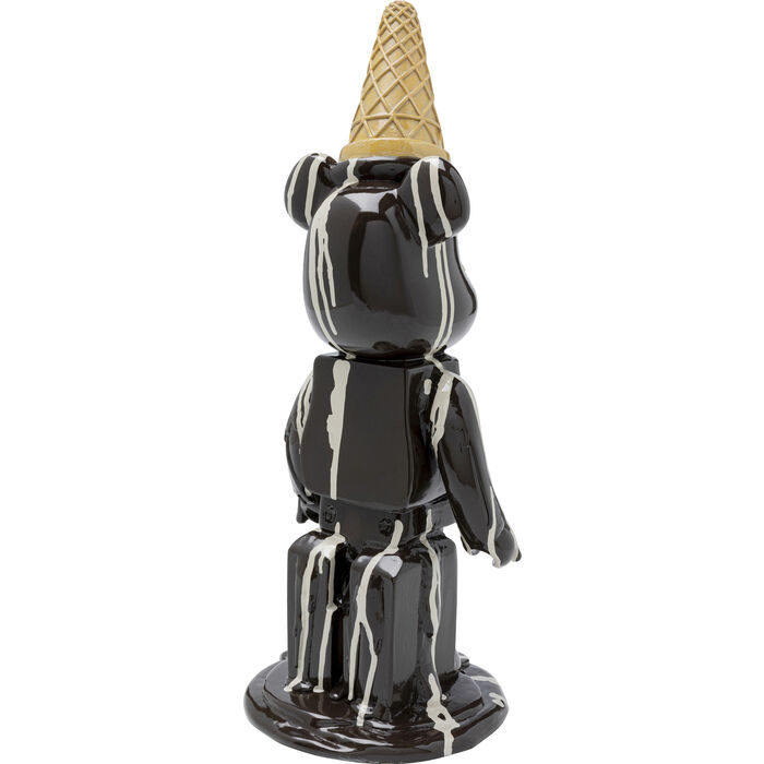Dekofigur GELATO BEAR Schwarz 39,5x16x14,5cm