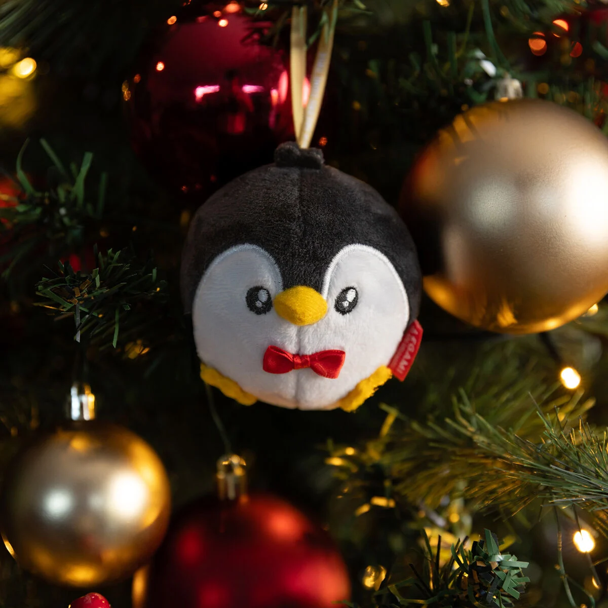 Anhänger HO-HO-HORNAMENTS PINGUIN Plüsch Weihnachtsbaumschmuck