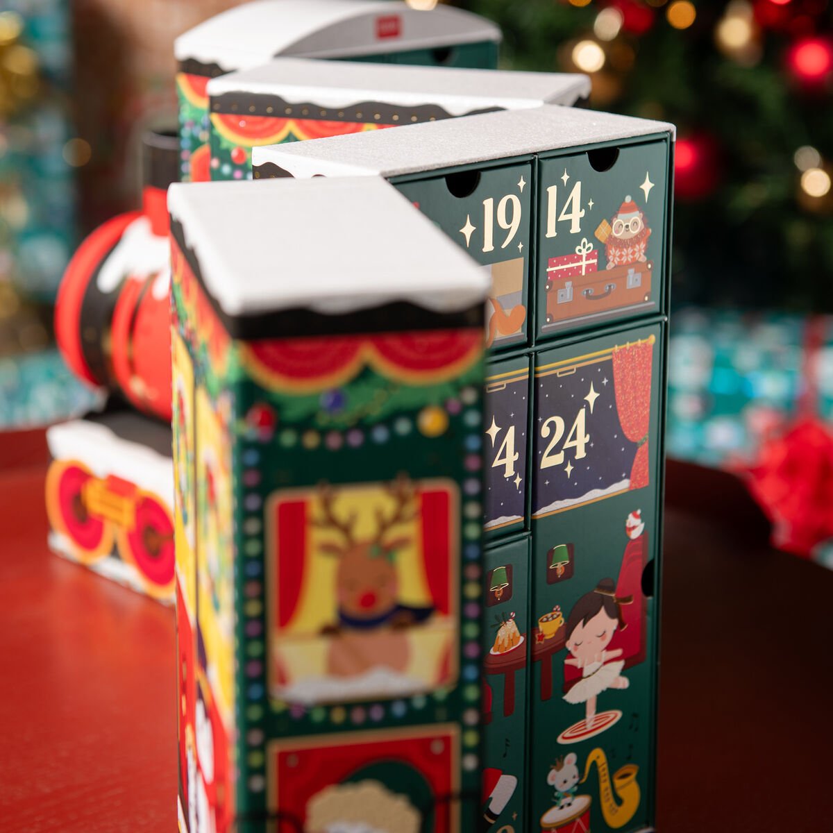 Adventskalender Christmas Countdown DREAM EXPRESS 27x36x12cm