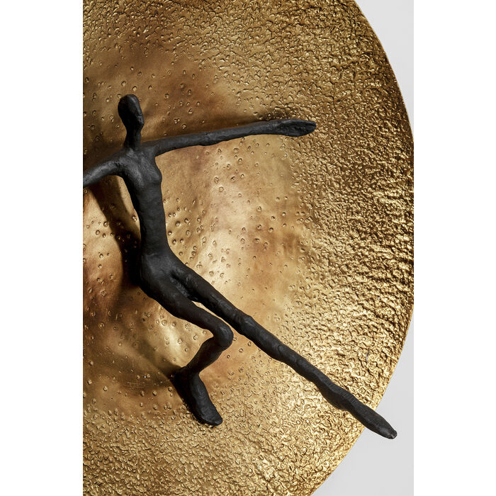 6C4kTm0wm6sVdy Wandskulptur UMANO BRASS Messing Unikat 59x59x29cm