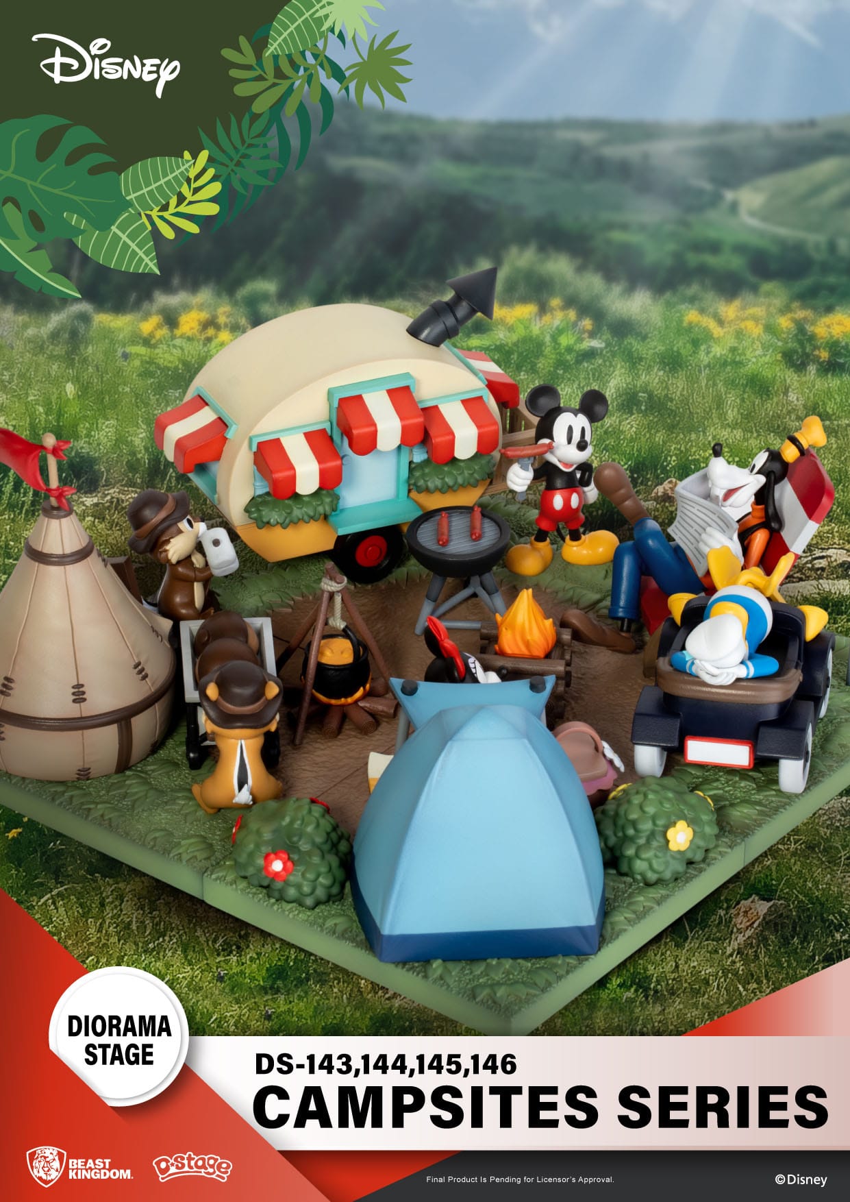 3zIQfZhvXACi5U Disney Campsite Series D-Stage Sammlerstück Diorama "Minnie & Pluto" 9,8cm PVC